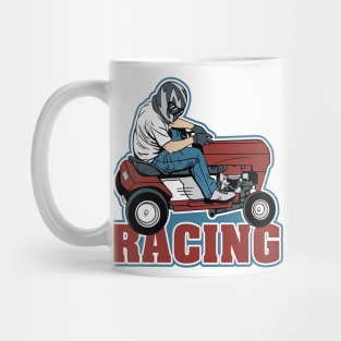 Lawn Mower Racing Mug